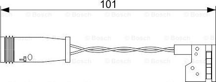 BOSCH 1 987 473 557 - Warning Contact, brake pad wear autospares.lv