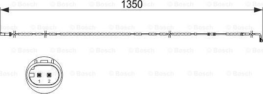 BOSCH 1 987 473 503 - Warning Contact, brake pad wear autospares.lv