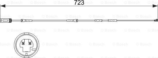 BOSCH 1 987 473 514 - Warning Contact, brake pad wear autospares.lv