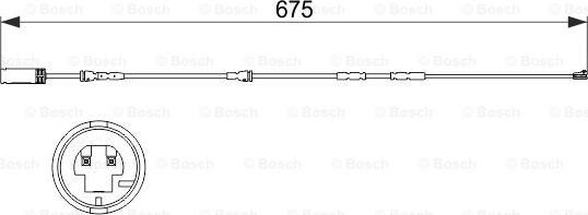 BOSCH 1 987 473 516 - Warning Contact, brake pad wear autospares.lv
