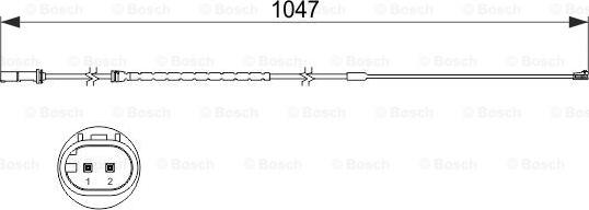 BOSCH 1 987 473 512 - Warning Contact, brake pad wear autospares.lv