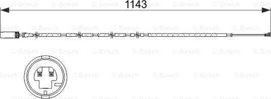 BOSCH 1 987 473 517 - Warning Contact, brake pad wear autospares.lv