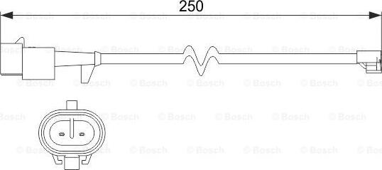 BOSCH 1 987 473 536 - Warning Contact, brake pad wear autospares.lv