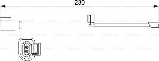 BOSCH 1 987 473 531 - Warning Contact, brake pad wear autospares.lv