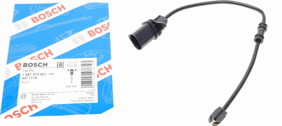 BOSCH 1 987 473 601 - Warning Contact, brake pad wear autospares.lv