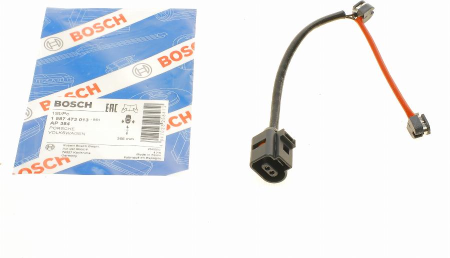 BOSCH 1 987 473 013 - Warning Contact, brake pad wear autospares.lv