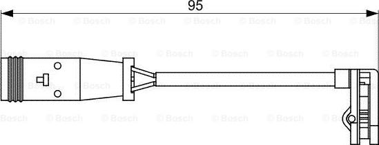 BOSCH 1 987 473 036 - Warning Contact, brake pad wear autospares.lv