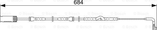 BOSCH 1 987 473 020 - Warning Contact, brake pad wear autospares.lv