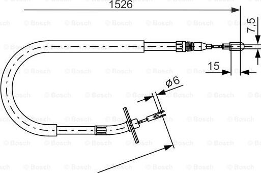 BOSCH 1 987 477 859 - Cable, parking brake autospares.lv