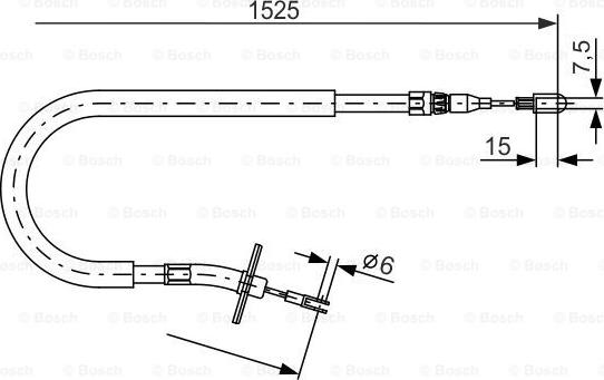 BOSCH 1 987 477 858 - Cable, parking brake autospares.lv