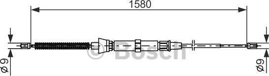 BOSCH 1 987 477 806 - Cable, parking brake autospares.lv