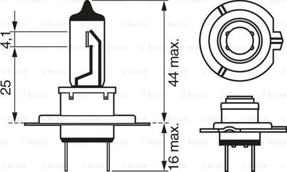 BOSCH 1 987 301 441 - Bulb, spotlight autospares.lv