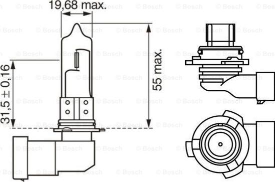 BOSCH 1 987 301 063 - Bulb, spotlight autospares.lv