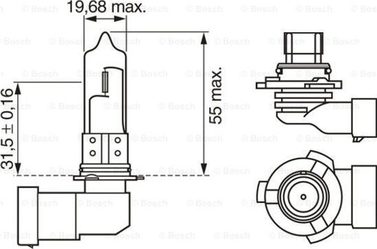 BOSCH 1 987 302 154 - Bulb autospares.lv