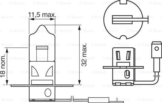 BOSCH 1 987 301 006 - Bulb, spotlight autospares.lv