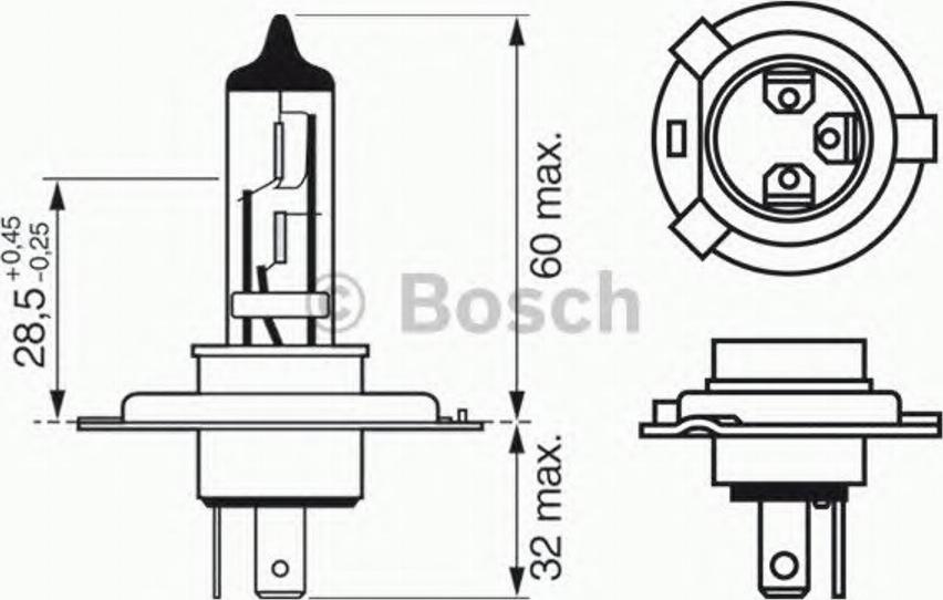 BOSCH 1987302043 - Bulb, spotlight autospares.lv