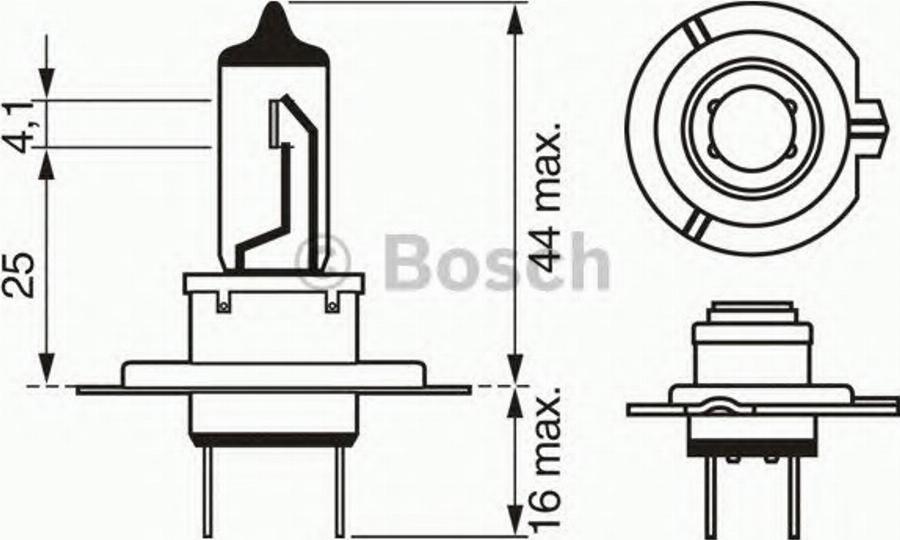 BOSCH 1987302073 - Bulb, spotlight autospares.lv