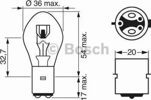 BOSCH 1 987 302 209 - Bulb, instrument lighting autospares.lv