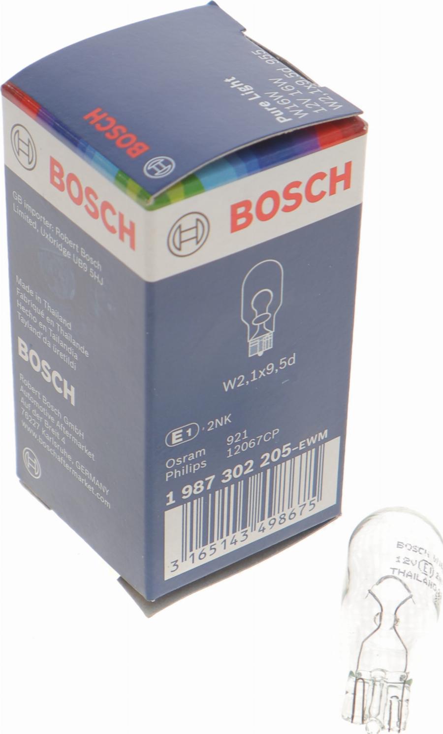 BOSCH 1 987 302 205 - Bulb, indicator autospares.lv