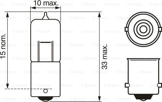 BOSCH 1 987 302 233 - Bulb autospares.lv