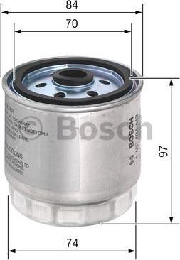 BOSCH 1 457 434 443 - Fuel filter autospares.lv