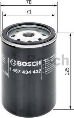 BOSCH 1 457 434 432 - Fuel filter autospares.lv