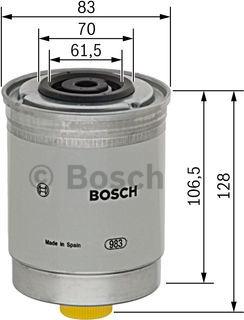 BOSCH 1 457 434 280 - Fuel filter autospares.lv