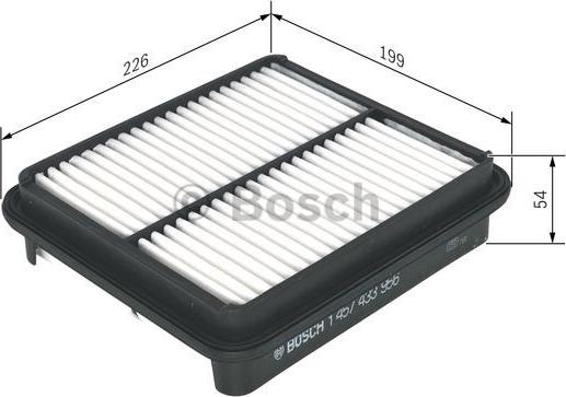 BOSCH 1 457 433 956 - Air Filter, engine autospares.lv