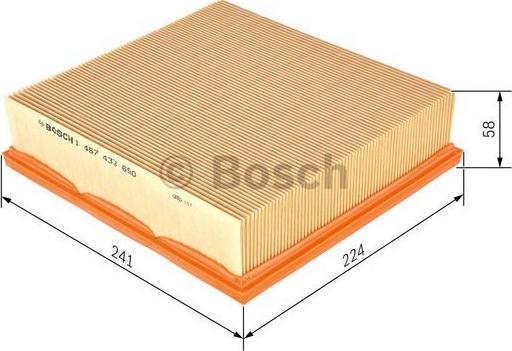 BOSCH 1 457 433 690 - Air Filter, engine autospares.lv