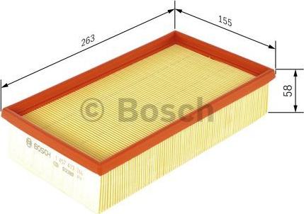 BOSCH 1 457 433 266 - Air Filter, engine autospares.lv