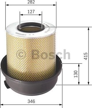 BOSCH 1 457 433 730 - Air Filter, engine autospares.lv