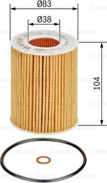 BOSCH 1 457 437 003 - Oil Filter autospares.lv