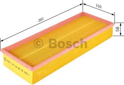 BOSCH 1 457 429 869 - Air Filter, engine autospares.lv