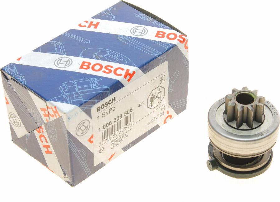 BOSCH 1 006 209 506 - Pinion, bendix, starter autospares.lv