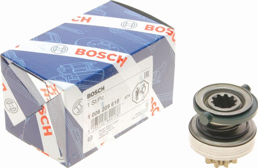 BOSCH 1 006 209 618 - Pinion, bendix, starter autospares.lv