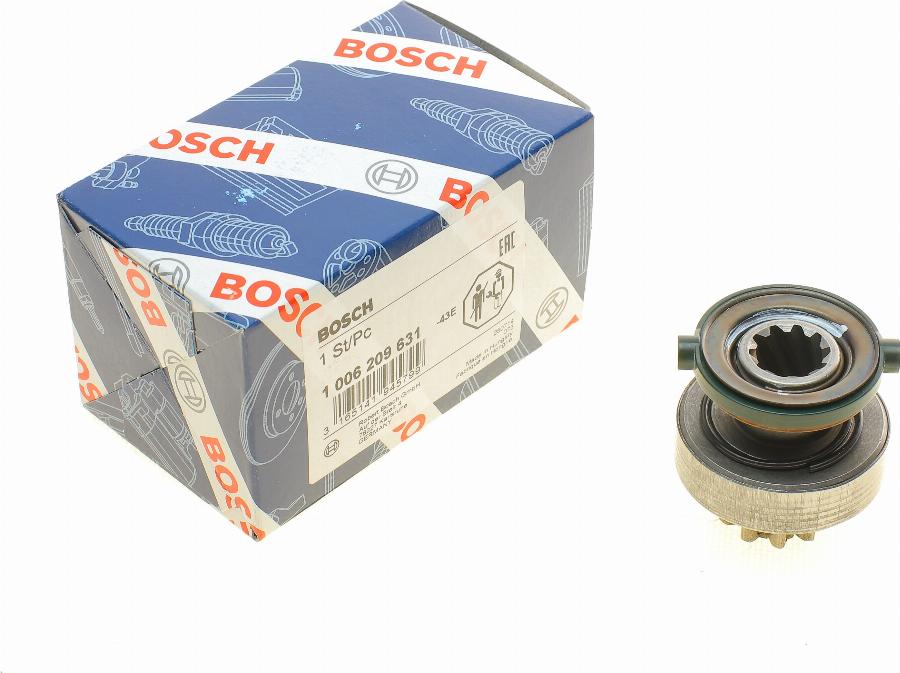 BOSCH 1 006 209 631 - Pinion, bendix, starter autospares.lv