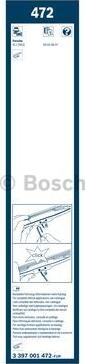 BOSCH 3 397 001 472 - Wiper Blade autospares.lv