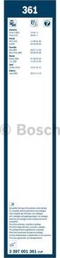 BOSCH 3 397 001 361 - Wiper Blade autospares.lv