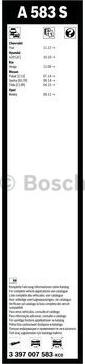 BOSCH 3 397 007 583 - Wiper Blade autospares.lv