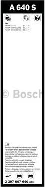 BOSCH 3 397 007 640 - Wiper Blade autospares.lv