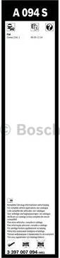 BOSCH 3 397 007 094 - Wiper Blade autospares.lv