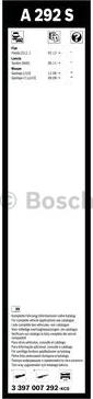 BOSCH 3 397 007 292 - Wiper Blade autospares.lv