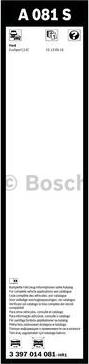 BOSCH 3 397 014 081 - Wiper Blade autospares.lv