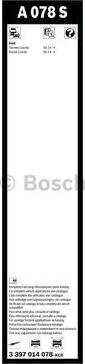 BOSCH 3 397 014 078 - Wiper Blade autospares.lv