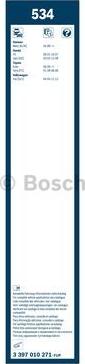 BOSCH 3 397 010 271 - Wiper Blade autospares.lv