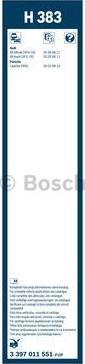 BOSCH 3 397 011 551 - Wiper Blade autospares.lv