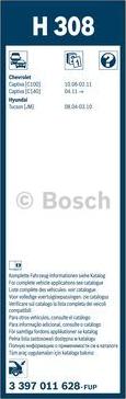 BOSCH 3 397 011 628 - Wiper Blade autospares.lv