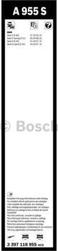 BOSCH 3 397 118 955 - Wiper Blade autospares.lv