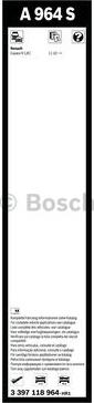 BOSCH 3 397 118 964 - Wiper Blade autospares.lv