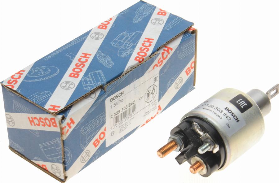 BOSCH 2 339 303 842 - Solenoid Switch, starter autospares.lv